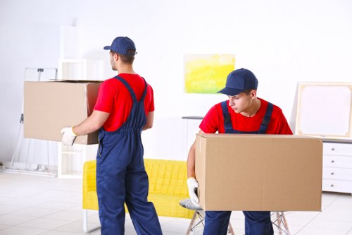 Sturdy packing boxes arranged for a home move in Collierswood