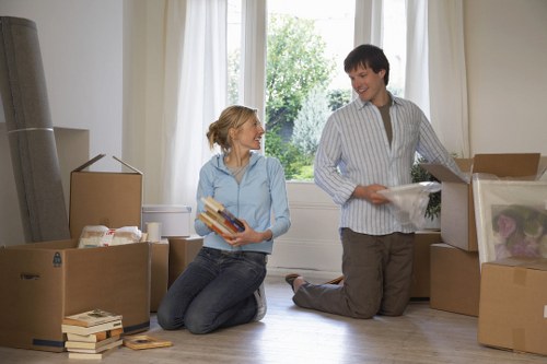 A well-organized moving crew supporting a local relocation in Colliers Wood
