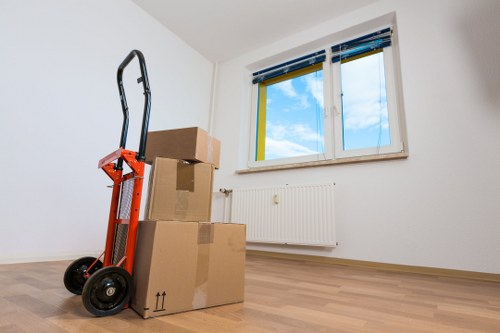 Furniture dismantling and workspace setup for office removals in Collierswood